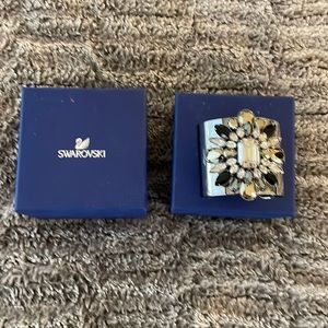 Swarovski silver cuff bracelet